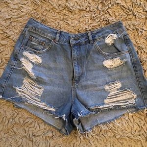 Top shop high waisted shorts